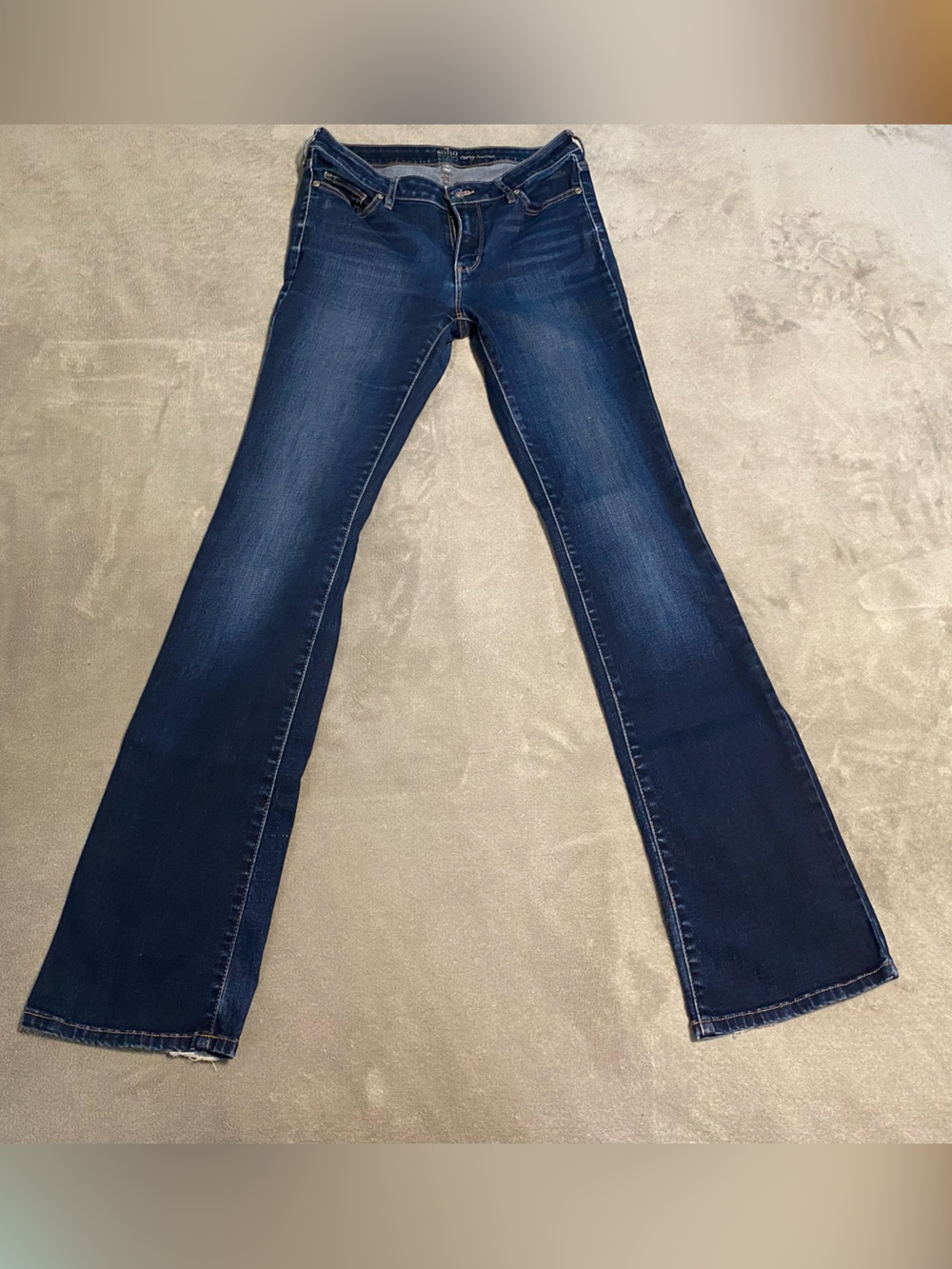 Soho Dark Blue Flare Jeans size 6T (Tall)